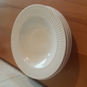 Mayfair & Jackson White Ribbed Bowls set of 4